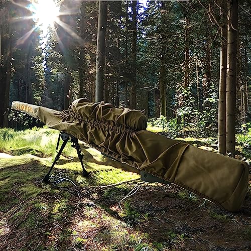 Fast Rifle Case Gun Cover for Hunting Range Shooting - 42.5" to 58" - color: Coyote Brown