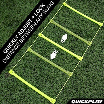 QUICKPLAY Agility Ladder - Adjustable Speed & Footwork Trainer