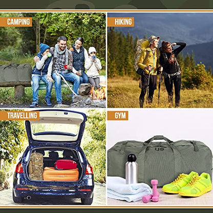 USGI Industries Military Style Deployment Duffel Bag for Camping, Hiking & Travel - color: OCP