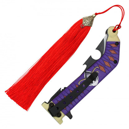 LALAPORT Anime Inspired Pocket Knife Collection | Katana Style Folding Knives | Cosplay, Display, EDC (Whitebeard) - color: Whitebeard