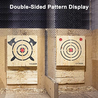 Axe Throwing Wooden Target & Knife Throwing Wooden Target with Steel Chain