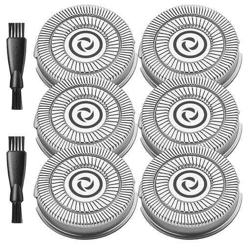 6PCS Brightup electric shaver replacement heads for Brightup Shaver FK-375S - size: 6 Pack