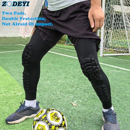 Wrestling Knee Pads Compression Leg Sleeve with Knee Pad and Calf Pad, 1 Pair Knee Sleeve with Shin Guards Shin Pads for Football, Baseball, Rugby, Lacrosse (2, Upgrade Black, X-Small) - color: Upgrade Black, size: X-Small