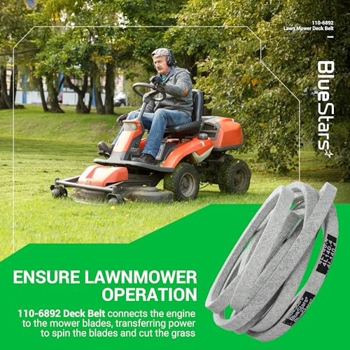 BlueStars 110-6892 Lawn Mower Deck Belt V-Belt | Aramid Cord | 1/2 x 140.4 - size: 110-6892, style: Aramid Cord