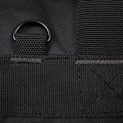 Heavy Duty Range Duffel Quality Tactical Gear Travel Sports Equipment Gym Bag Lockable Zippers with US Flag Patch (33" Black) - size: 33" Black