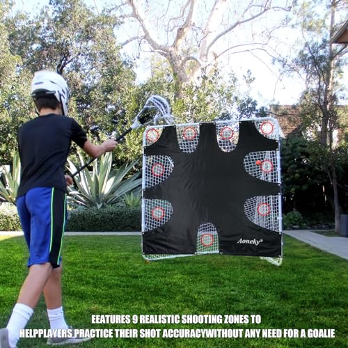 Aoneky 6x6ft Lacrosse Goal Shooting Target - Corner Targets for Shooting Practice