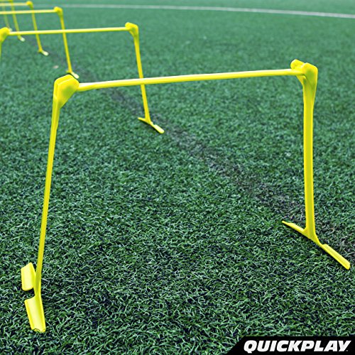 QUICKPLAY Adjustable Speed Hurdles Set of 6 - Agility & Soccer Training