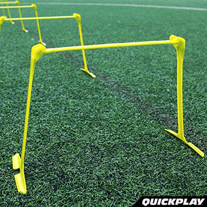 QUICKPLAY Adjustable Speed Hurdles Set of 6 - Agility & Soccer Training