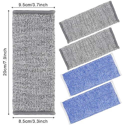 Neer 4 Pair Protective Arm Sleeves Cover,7.9 Inch,Gray,Blue - color: Gray, Blue, size: 7.9 Inch