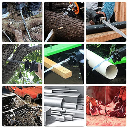 HCS Sabre Saw Blades S1122HF Metal Cutting reciprocating for Wood, Plastic, Aluminum, Sheet (5pcs/Set)