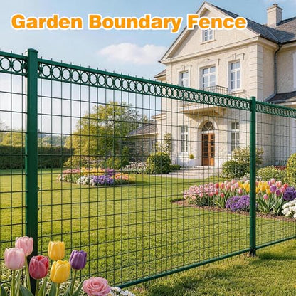 Green PVC Coated Welded Wire Fencing, 72in High x 50ft Long, 2 inch x 3 inch 16GA 2/3/4/5/6 Ft Tall Welded Wire Fence Rolls, Green Metal Garden Fence Wire Roll Garden Fencing for Yard - color: Green, size: 2"x3" 16GA 72" x 50'