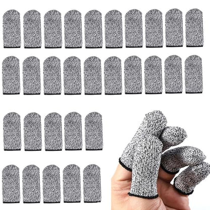 30 Pack Rotary Tool Finger Cots Cut Resistant Protector Finger Covers Finger Guards for Mini Cordless Rotary Tool Stone Carving Polishing Diamond Burrs Jewelry Polisher Polishing Buffing Wheel