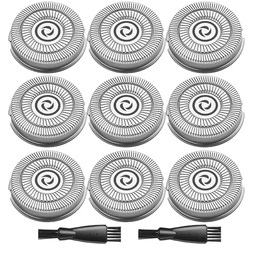 9PCS Brightup Replacement Blades for Brightup Electric Shaver FK-375S - size: 9 Pack