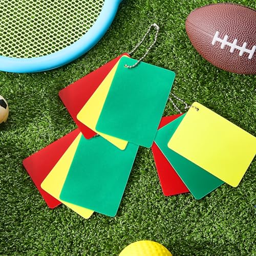 Qunclay 2/6/12 Sets Soccer Referee Cards Yellow Red and Green Card