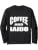 Iaido Instructor / Iaido Student / Coffee And Iaido! Saying Long Sleeve T-Shirt - color: Black, size: Small